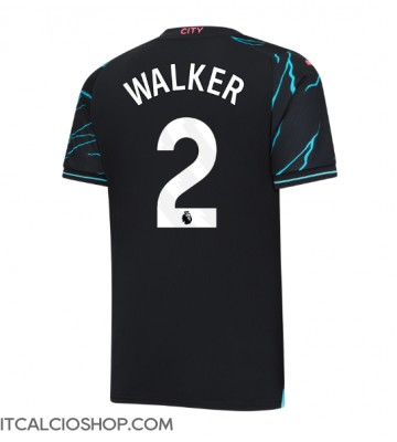 Manchester City Kyle Walker #2 Terza Maglia 2023-24 Manica Corta